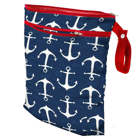 Baby Diaper Bags Printed Double Zippered Wet/Dry Bag